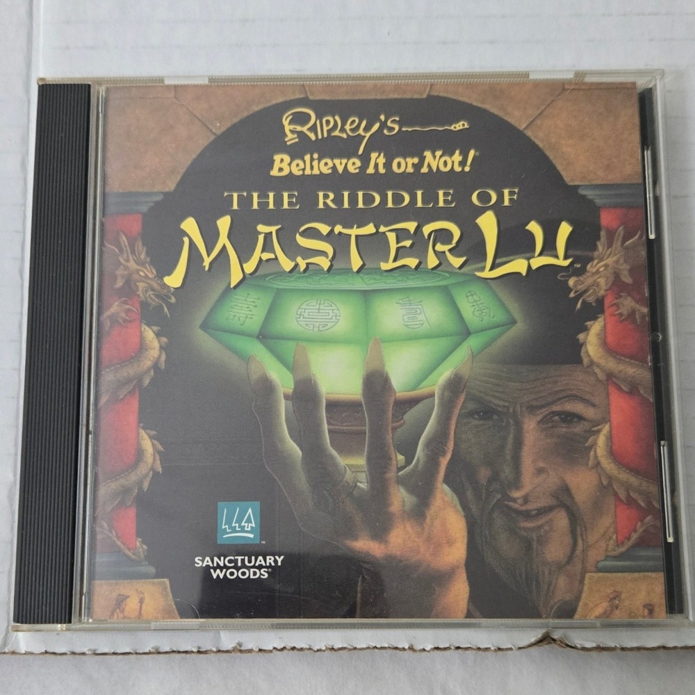 Vintage Ripleys The Riddle of Master Lu PC Game 1995 MS DOS Retro Graphic